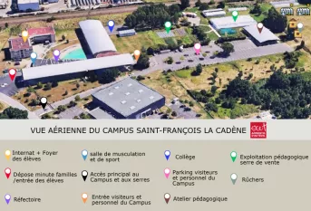 plan du  Campus Saint-François